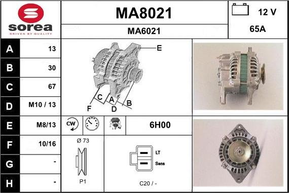 SNRA MA8021 - Генератор unicars.by