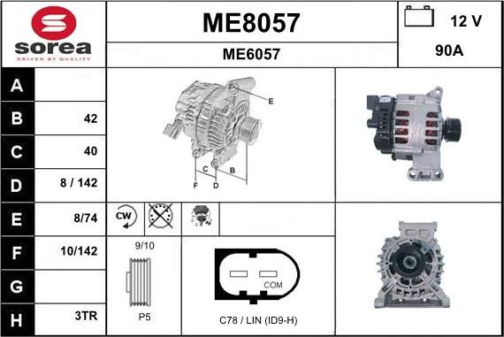 SNRA ME8057 - Генератор unicars.by