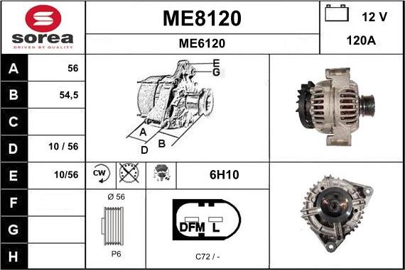 SNRA ME8120 - Генератор unicars.by