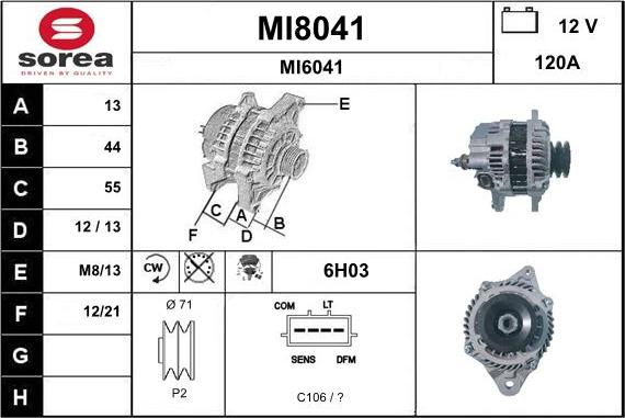 SNRA MI8041 - Генератор unicars.by