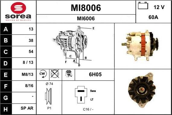 SNRA MI8006 - Генератор unicars.by