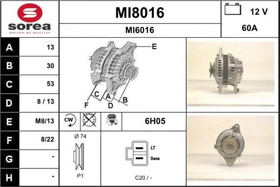 SNRA MI8016 - Генератор unicars.by