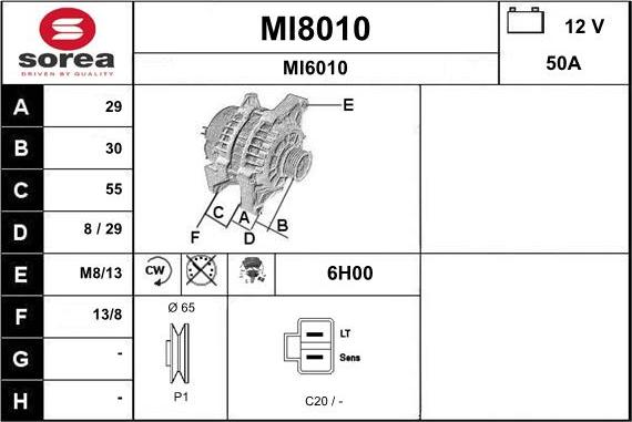 SNRA MI8010 - Генератор unicars.by