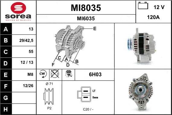 SNRA MI8035 - Генератор unicars.by