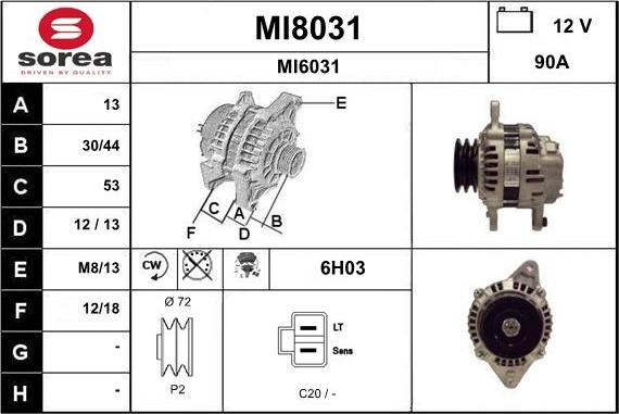 SNRA MI8031 - Генератор unicars.by