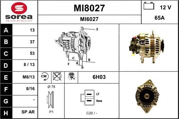 SNRA MI8027 - Генератор unicars.by