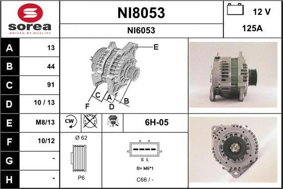 SNRA NI8053 - Генератор unicars.by