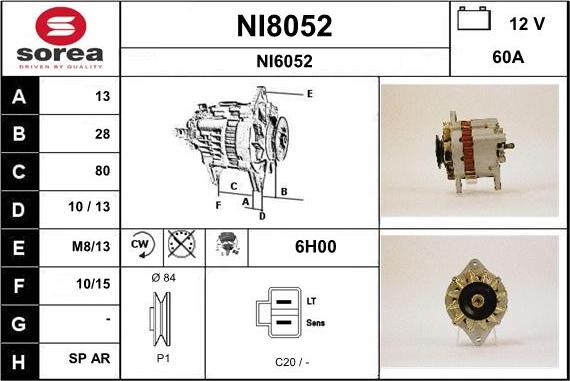 SNRA NI8052 - Генератор unicars.by