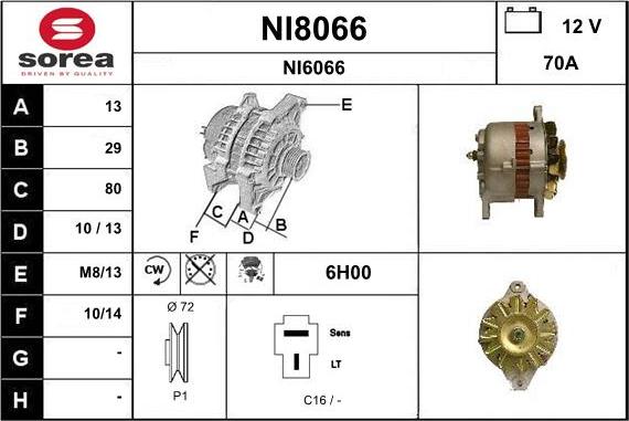 SNRA NI8066 - Генератор unicars.by