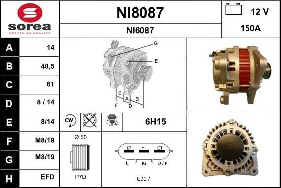 SNRA NI8087 - Генератор unicars.by