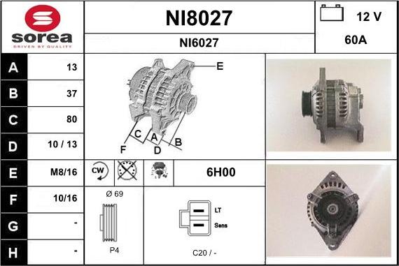 SNRA NI8027 - Генератор unicars.by