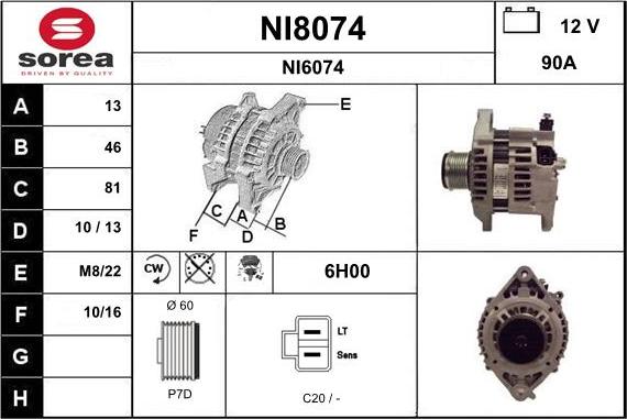 SNRA NI8074 - Генератор unicars.by