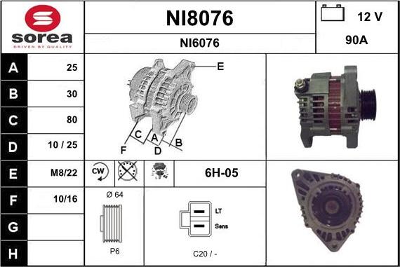 SNRA NI8076 - Генератор unicars.by