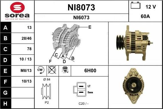 SNRA NI8073 - Генератор unicars.by