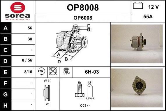 SNRA OP8008 - Генератор unicars.by