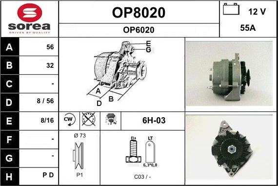 SNRA OP8020 - Генератор unicars.by