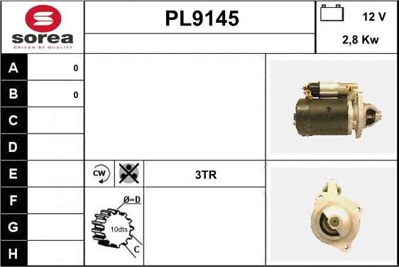 SNRA PL9145 - Стартер unicars.by