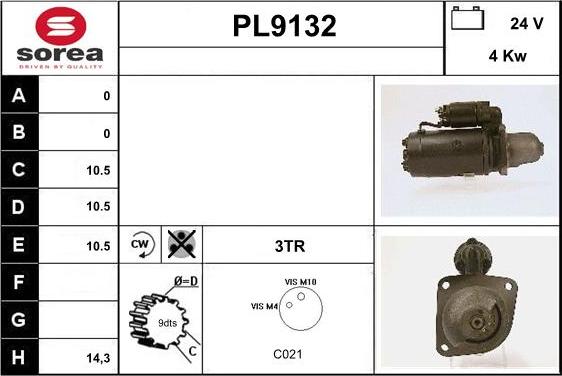 SNRA PL9132 - Стартер unicars.by