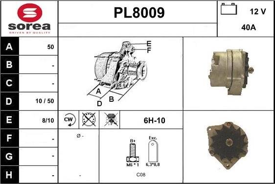 SNRA PL8009 - Генератор unicars.by