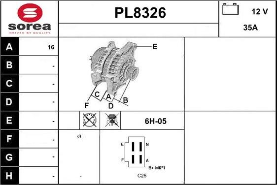 SNRA PL8326 - Генератор unicars.by