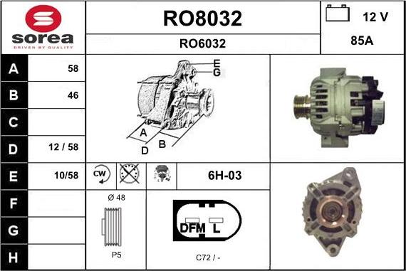 SNRA RO8032 - Генератор unicars.by