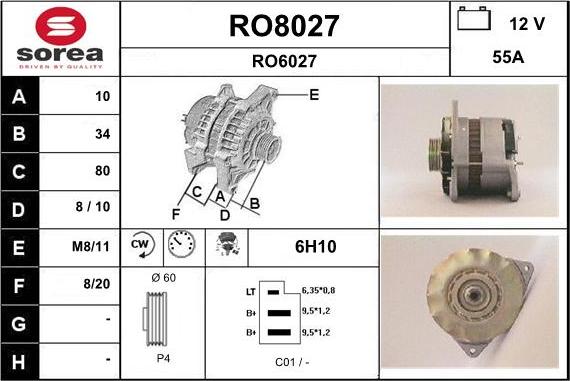 SNRA RO8027 - Генератор unicars.by