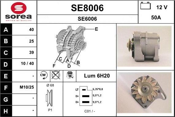 SNRA SE8006 - Генератор unicars.by