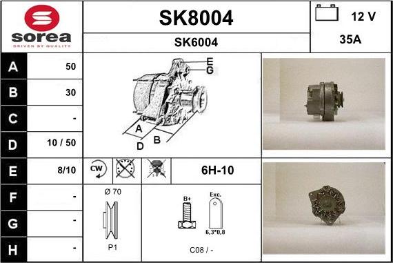 SNRA SK8004 - Генератор unicars.by