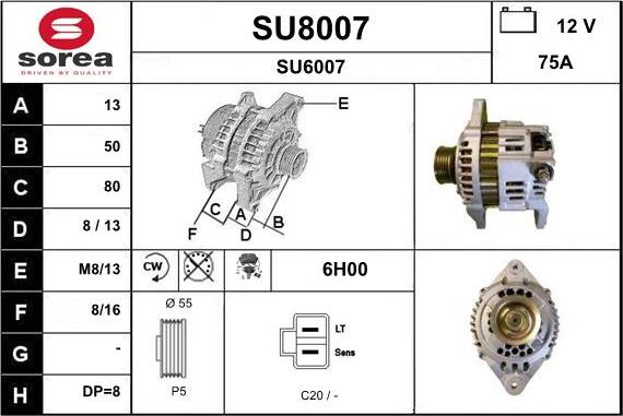 SNRA SU8007 - Генератор unicars.by