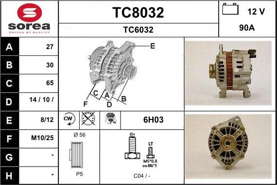 SNRA TC8032 - Генератор unicars.by