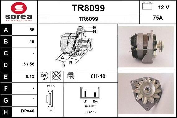 SNRA TR8099 - Генератор unicars.by