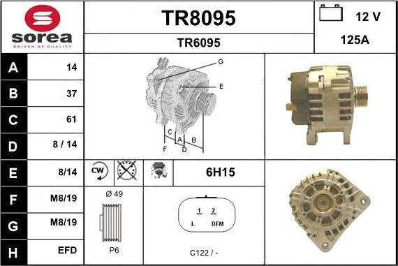 SNRA TR8095 - Генератор unicars.by