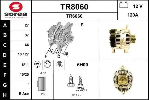 SNRA TR8060 - Генератор unicars.by