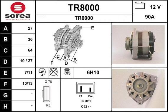 SNRA TR8000 - Генератор unicars.by