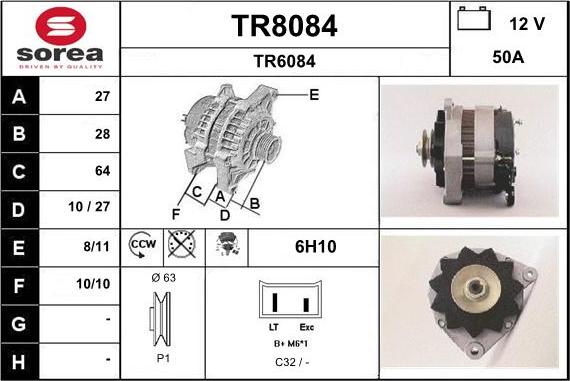 SNRA TR8084 - Генератор unicars.by