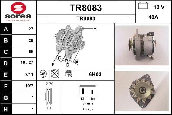 SNRA TR8083 - Генератор unicars.by