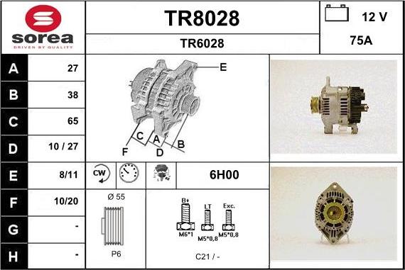 SNRA TR8028 - Генератор unicars.by