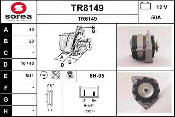 SNRA TR8149 - Генератор unicars.by