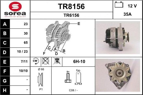 SNRA TR8156 - Генератор unicars.by