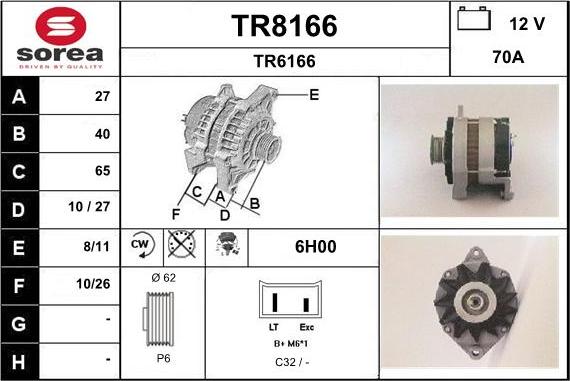 SNRA TR8166 - Генератор unicars.by