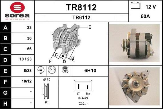 SNRA TR8112 - Генератор unicars.by