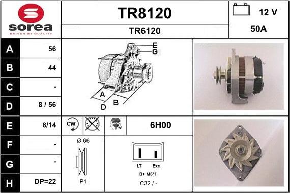 SNRA TR8120 - Генератор unicars.by