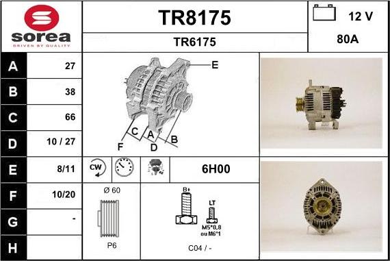 SNRA TR8175 - Генератор unicars.by