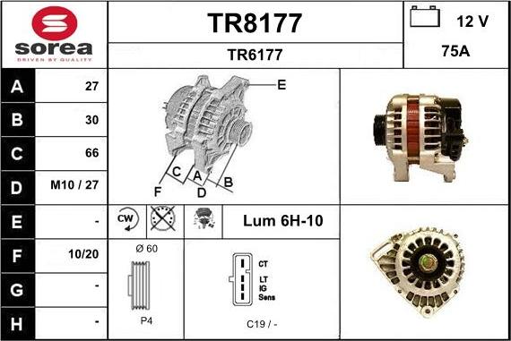 SNRA TR8177 - Генератор unicars.by