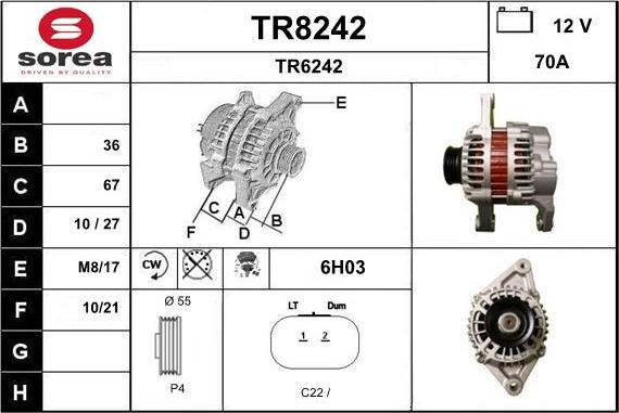 SNRA TR8242 - Генератор unicars.by