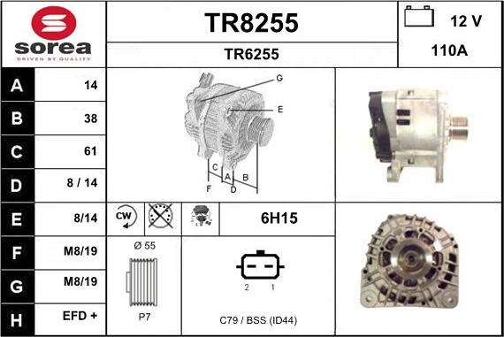 SNRA TR8255 - Генератор unicars.by