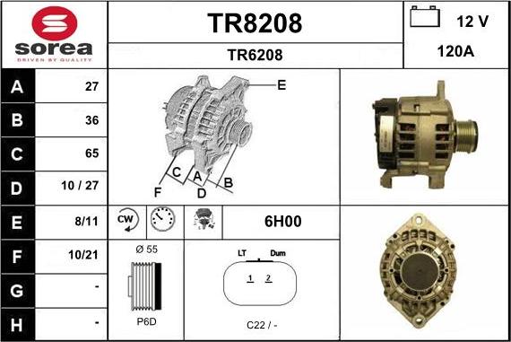 SNRA TR8208 - Генератор unicars.by