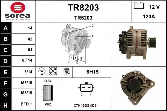 SNRA TR8203 - Генератор unicars.by