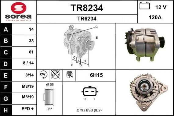 SNRA TR8234 - Генератор unicars.by