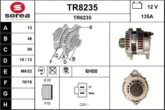 SNRA TR8235 - Генератор unicars.by